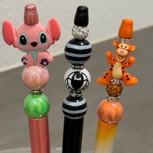 P31.set(3) Character Pen Set - Pink, Black, Orange